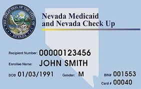 Nevada Medicaid card example