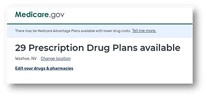 Available drug plans in your area
